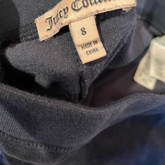 Juicy Couture Velour navy girl’s pants 8Y - Picture 5 of 5